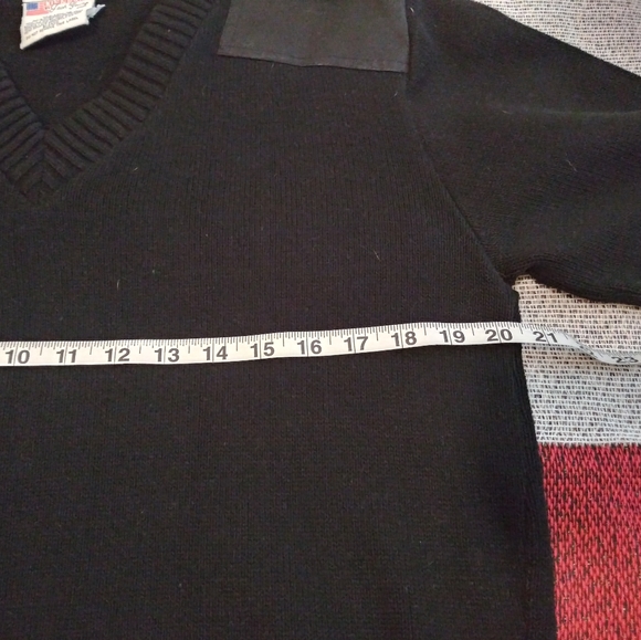 Vintage Commando Military V-Neck Sweater - Picture 2 of 14